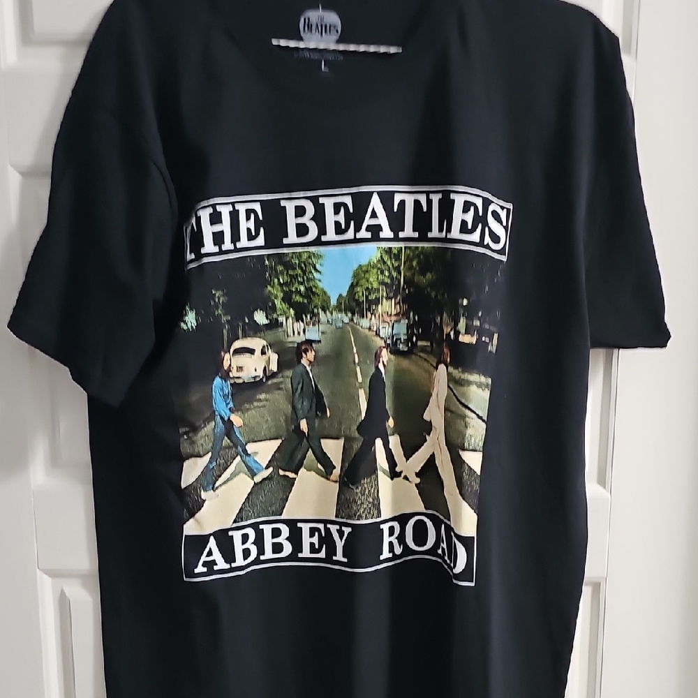 The Beatles Black Abbey Road T-Shirt
